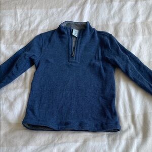 Boys Blue Half-Zip Sweater